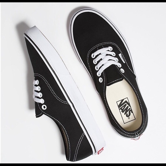 Vans Shoes - Pair of black vans low-top sneakers